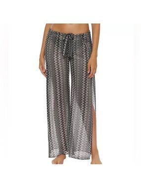 BECCA Women's Granite Bay Crochet Split-Leg Cover-Up Pants Size XS